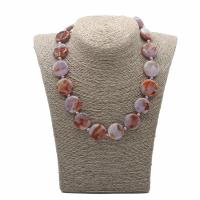 Agate Necklace, for woman, mixed colors Approx 45 cm 