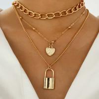 Fashion Multi Layer Necklace, Zinc Alloy, fashion jewelry & for woman 