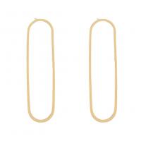 Brass Stud Earring, plated, for woman 