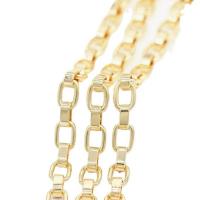 Handmade Brass Chain, gold color plated, 9*13mm,4*6*10.5mm 