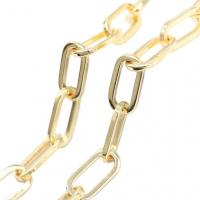 Brass Oval Chain, gold color plated 