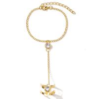 Bracelet Anneau de mode, alliage de zinc, bijoux de mode & pour femme & avec strass, Vendu par PC