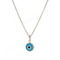 Evil Eye Jewelry Necklace, Zinc Alloy, with Glass, for woman cm 