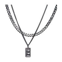 Titanium Steel Jewelry Necklace, Unisex, silver color, 50cmuff0c60cm 