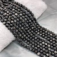 Labradorite Beads, Round, handmade, DIY, black cm 