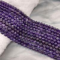 Natürliche Amethyst Perlen, rund, DIY, violett, Länge:38 cm, verkauft von Strang
