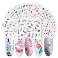 Nail Decal, HD Sticker, mixed pattern & for woman, mixed colors 