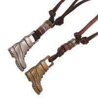 PU -Schnur-Halskette, Zinklegierung, mit PU Leder, Schuhe, Modeschmuck & unisex, keine, 65-70cm,0.4cm, verkauft von PC