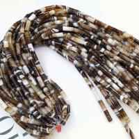 Natürliche Streifen Achat Perlen, Zylinder, poliert, DIY, keine, 16x8.5mm, 25PCs/Strang, verkauft von Strang