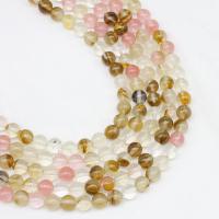 Wassermelone Perle, rund, poliert, DIY, gemischte Farben, Länge:38 cm, verkauft von Strang