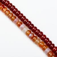 Natural Red Agate Beads, Abacus, polished 