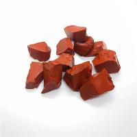 Décoration de pierre perles, Pierre de jaspe, Irrégulière, fait à la main, rouge, Vendu par PC