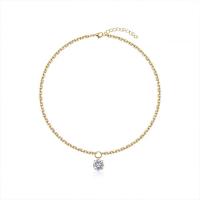 Rhinestone Zinc Alloy Necklace, with 1.96 lnch extender chain, platinum color plated, for woman & with rhinestone, lead & nickel free Approx 17.72 Inch 