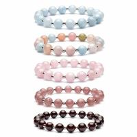 Gemstone Bracelets, Natural Stone, with Zinc Alloy, for woman cm 