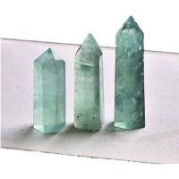 Décoration de pierre perles, La fluorite verte, polygone, poli, vert, Vendu par PC