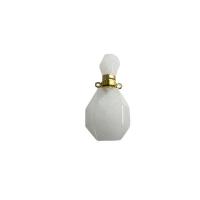 Clear Quartz Perfume Bottle Pendant, polished, white 