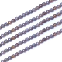 Natürliche graue Achat Perlen, Grauer Achat, rund, DIY, grau, Länge:38 cm, verkauft von Strang