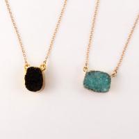 Gemstone Necklaces, Natural Stone, with Zinc Alloy, for woman 43mm cm 