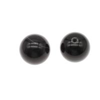 Natural Black Agate Beads, Round, DIY, black Approx 2mm 