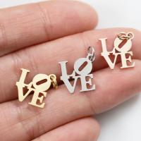 Stainless Steel Letter Pendant, plated, fashion jewelry & for woman 