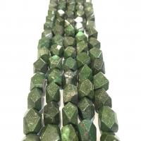 Natürliche Grüne Quarz Perlen, Grüner Quarz, Klumpen, poliert, DIY & facettierte, grün, 12x16mm, Länge:38 cm, verkauft von Strang