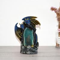 Incense Smoke Flow Backflow Holder Ceramic Incense Burner, Resin, Angel, plated, for home and office & durable 
