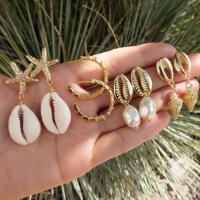 Seashell Earrings, Shell, 4 pieces & fashion jewelry & for woman 