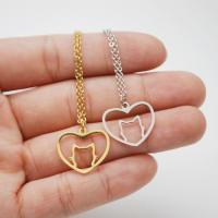 Stainless Steel Jewelry Necklace, Heart, polished, fashion jewelry & for woman 
