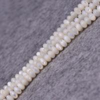 Natural White Shell Beads, Abacus, polished, DIY, white cm 