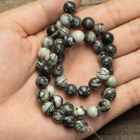 Network Stone Beads, Round, polished, DIY cm 
