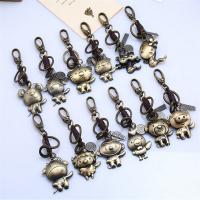 Zinc Alloy Key Clasp, with PU Leather, Chinese Zodiac & for man 