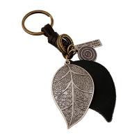 Zinc Alloy Key Clasp, with PU Leather, for man, 140mm 