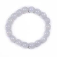 Agate Bracelets, Round, Unisex & anti-fatigue, white cm 