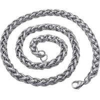 Cadena del collar de acero inoxidable, pulido, Bricolaje & unisexo & cadena de cuerda, Vendido por UD