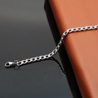 Fashion Stainless Steel Necklace Chain, polished, DIY & Unisex & curb chain 