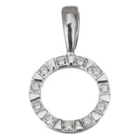 Colgantes de acero inoxidable de diamantes de imitación , Bricolaje & con diamantes de imitación, color original, 14.5x24x8mm, agujero:aproximado 6mm, Vendido por UD
