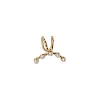 Ohrring-Manschette, Messing, mit Kunststoff Perlen, Modeschmuck & für Frau, 14mm, verkauft von PC