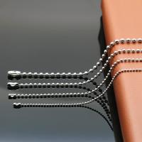 Cadena del collar de acero inoxidable, pulido, Bricolaje & diverso tamaño para la opción & cadena de la bola, color original, Vendido por UD