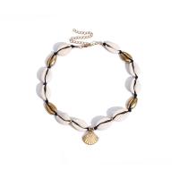 Seashell Bracelets, Shell, with Zinc Alloy, with 3.93lnch extender chain, plated, for woman Approx 13.7 Inch 