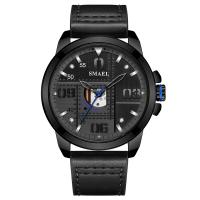 SMAEL® Men Jewelry Watch, Zinc Alloy, with PU Leather & Organic Glass, Life water resistant & fashion jewelry & japanese movement & for man 