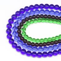 Perles de verre translucide, Rond, DIY, plus de couleurs à choisir cm, Vendu par brin