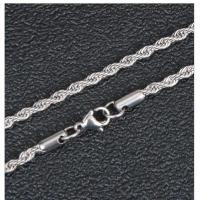 Мода нержавеющей стали ожерелье цепь, нержавеющая сталь, Другое покрытие, Французская веревочной цепь & разный размер для выбора, оригинальный цвет, продается PC