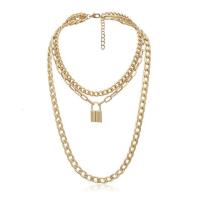 Fashion Multi Layer Necklace, Zinc Alloy, with 3.93 lnch extender chain, plated & for woman Approx 21.65 Inch 