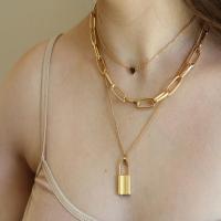 Fashion Multi Layer Necklace, Zinc Alloy, with 1.96 lnch extender chain, plated, for woman Approx 19.68 Inch 