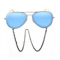Crystal Glasses Chain, with Silicone & Zinc Alloy, plated, anti-skidding & for woman Approx 27.56 Inch 