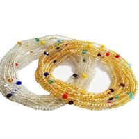 Crystal Waist Chain, with Seedbead, plated, for woman Approx 32.28 Inch 
