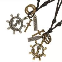 PU шнур ожерелье, цинковый сплав, с Искусственная кожа, Регулируемый & Мужская, Много цветов для выбора, 68-75cm,0.3cm, продается PC