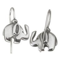Stainless Steel Drop Earring, Elephant, fashion jewelry, original color 