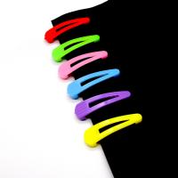 Hair Snap Clips, Acrylic, with Iron, for woman, mixed colors 