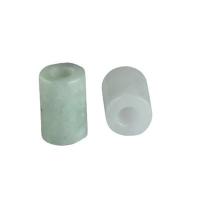 Jadeite Beads, Column, DIY, green, 8x10- Approx 4mm 